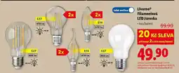 Lidl Livarno Filamentová LED žárovka nabídka