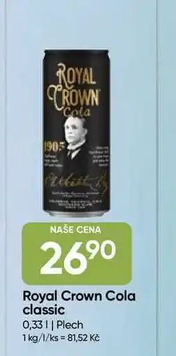 Hruška Royal Crown Cola classic 0,33 plech nabídka
