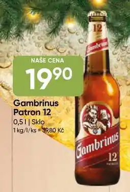 Hruška Gambrinus Patron 12 0,5l plech nabídka