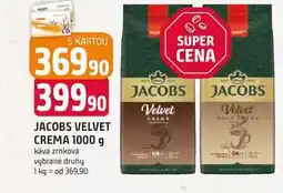 Trefa JACOBS VELVET CREMA 1000 g káva zrnková nabídka