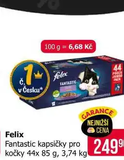 Teta Felix Fantastic kapsičky pro kočky 44x 85 g, 3,74 kg nabídka