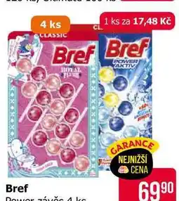 Teta Bref Power Aktiv WC blok 4x50ml, vybrané druhy 200g nabídka