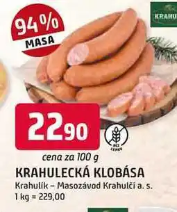 Trefa KRAHULECKÁ KLOBÁSA 100g nabídka