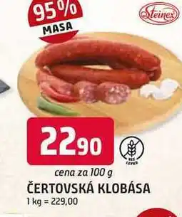 Trefa ČERTOVSKÁ KLOBÁSA 100 g nabídka