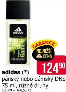 Teta adidas pánský DNS 75 ml, různé druhy nabídka