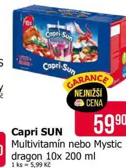 Teta Capri-Sun Multivitamín nebo Mystic dragon 10x 200 ml nabídka