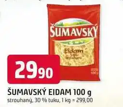Trefa ŠUMAVSKÝ EIDAM 100 g strouhaný, 30% tuku nabídka