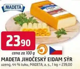Trefa MADETA JIHOČESKÝ EIDAM SÝR uzený, 44% tuku, 100g nabídka