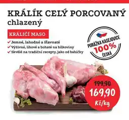 RABBIT řeznictví KRÁLIČÍ MASO 1kg nabídka