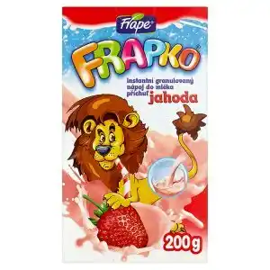 Trefa Frape Frapko Instantní granulovaný nápoj do mléka příchuť jahoda 200g nabídka