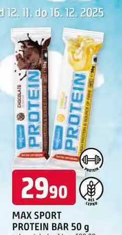 Trefa MAX SPORT PROTEIN BAR 50 g nabídka