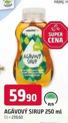 Trefa COUNTRY LIFE AGÁVOVÝ SIRUP 250 ml nabídka