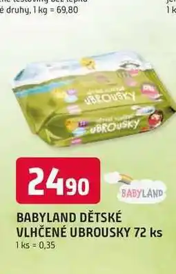 Trefa BABYLAND VLHČENÉ UBROUSKY 72 ks nabídka