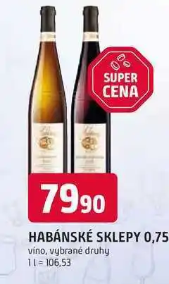 Trefa HABÁNSKÉ SKLEPY 0,75l nabídka