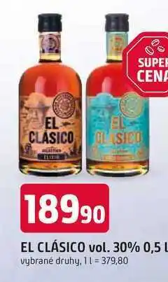 Trefa EL CLÁSICO vol. 30% 0,5 L vybrané druhy nabídka