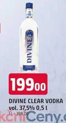 Trefa DIVINE CLEAR VODKA vol. 37,5% 0,5l nabídka