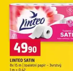 Terno Linteo satin 8x 15 m toaletní papír 3vrstvý nabídka