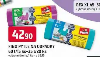 Trefa FINO PYTLE NA ODPADKY 60 l/15 ks nabídka