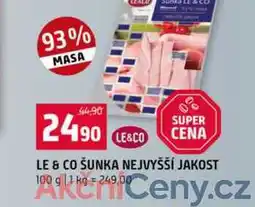 Terno Le & Co Šunka nejvyšší jakosti 100g nabídka