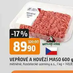 Trefa VEPŘOVÉ A HOVĚZÍ MASO 600 g mělněné nabídka