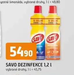 Trefa SAVO DEZINFEKCE 1,2 L nabídka