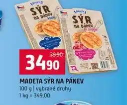 Terno MADETA SÝR NA PÁNEV 100 g vybrané druhy nabídka