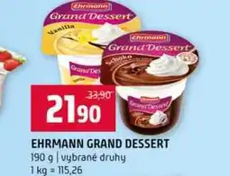 Terno EHRMANN GRAND DESSERT 190 g vybrané druhy nabídka