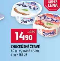 Terno CHOCEŇSKÉ ŽERVÉ 80 g vybrané druhy nabídka