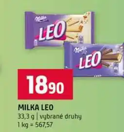 Terno MILKA LEO 33,3 g vybrané druhy nabídka
