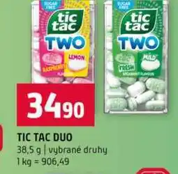 Terno TIC TAC DUO 38,5 g vybrané druhy nabídka