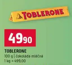Terno TOBLERONE 100 g čokoláda mléčná nabídka