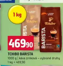 Terno TCHIBO BARISTA 1000 g káva zrnková vybrané druhy 1 nabídka