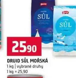 Terno DRUID SŮL MOŘSKÁ 1 kg vybrané druhy nabídka