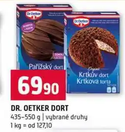Terno DR. OETKER DORT 435-550 g vybrané druhy nabídka