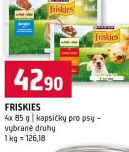 Terno FRISKIES 4x 85 g kapsičky pro psy vybrané druhy nabídka