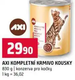 Terno AXI KOMPLETNÍ KRMIVO KOUSKY 830 g konzerva pro kočky nabídka