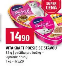 Terno VITAKRAFT POÉSIE SE ŠŤÁVOU 85 g paštika pro kočky vybrané druhy nabídka
