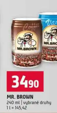 Terno MR. BROWN 240 ml vybrané druhy nabídka
