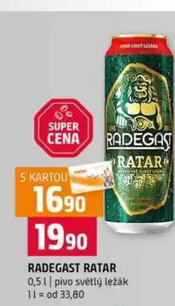 Terno Radegast 12 pivo světlý ležák 0,5l nabídka