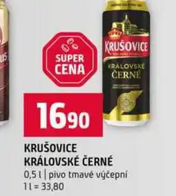 Terno Krušovice 10°, výčepní pivo (plechovka) 0.5l nabídka
