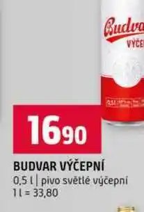 Terno BUDVAR Pivo světlé výčepní 0,5l nabídka