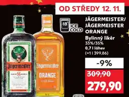 Kaufland JÄGERMEISTER/ JÄGERMEISTER ORANGE Bylinný likér 33%/35% nabídka