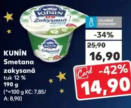 Kaufland KUNIN Smetana zakysaná nabídka