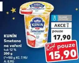 Kaufland KUNIN Smetana na verenl nabídka