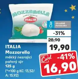 Kaufland ITALIA Mozzarella nabídka