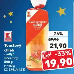 Kaufland Toustový chléb nabídka