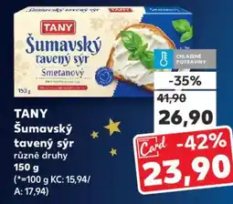 Kaufland TANY Šumavský tavený sýr nabídka