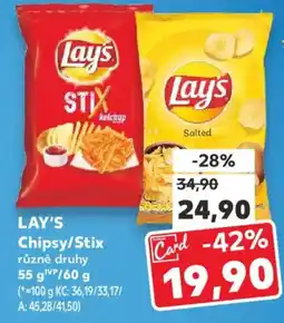 Kaufland LAY'S Chipsy/Stix nabídka