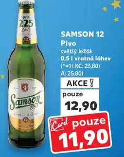Kaufland SAMSON 12 Pivo nabídka