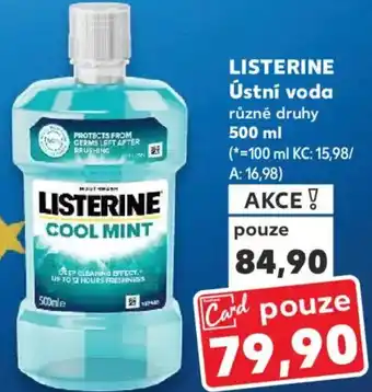 Kaufland LISTERINE Ústní voda nabídka